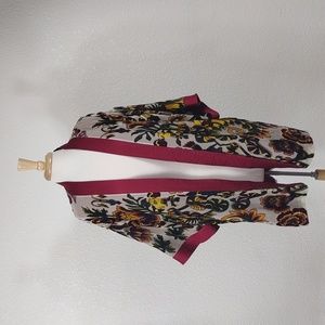 Chicos Kimono Jacket Silk Rayon Size S/M Anniversary Collection NWT $199